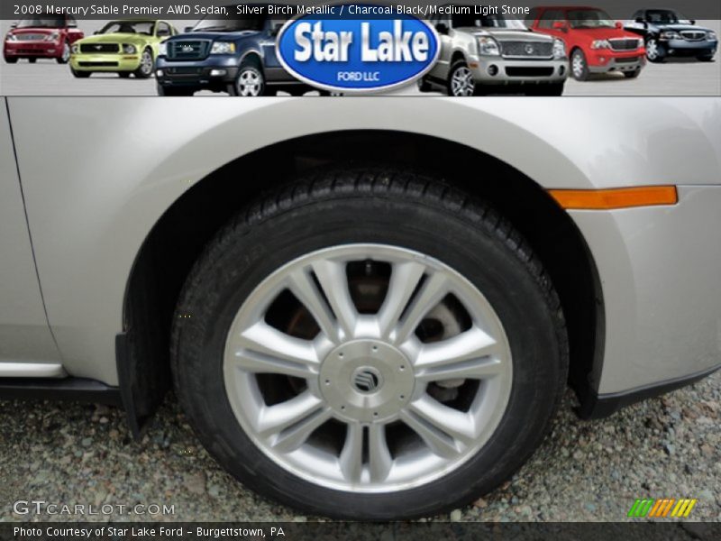 Silver Birch Metallic / Charcoal Black/Medium Light Stone 2008 Mercury Sable Premier AWD Sedan