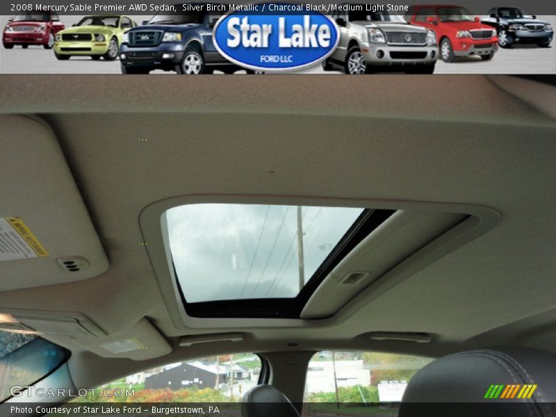 Silver Birch Metallic / Charcoal Black/Medium Light Stone 2008 Mercury Sable Premier AWD Sedan