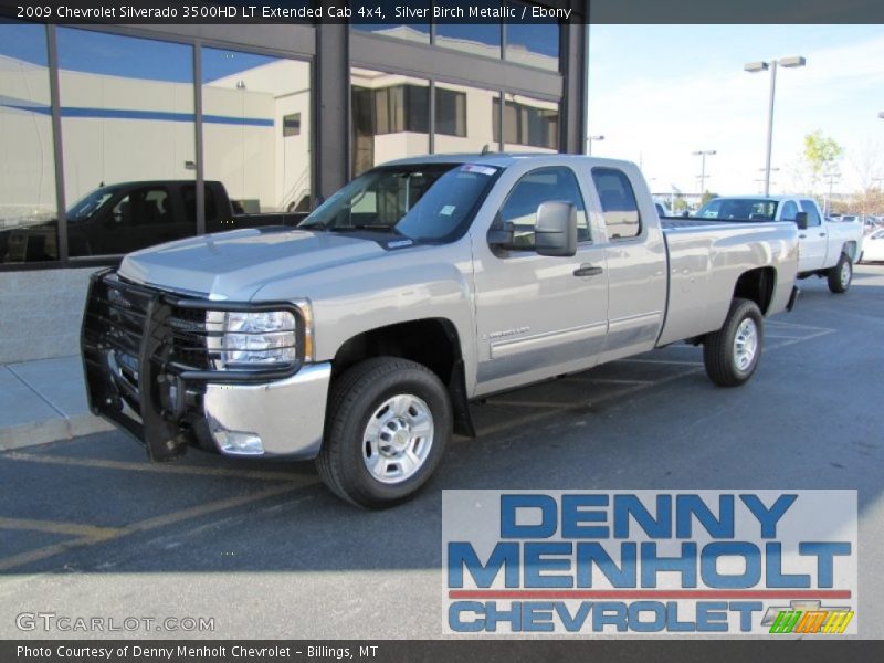 Silver Birch Metallic / Ebony 2009 Chevrolet Silverado 3500HD LT Extended Cab 4x4