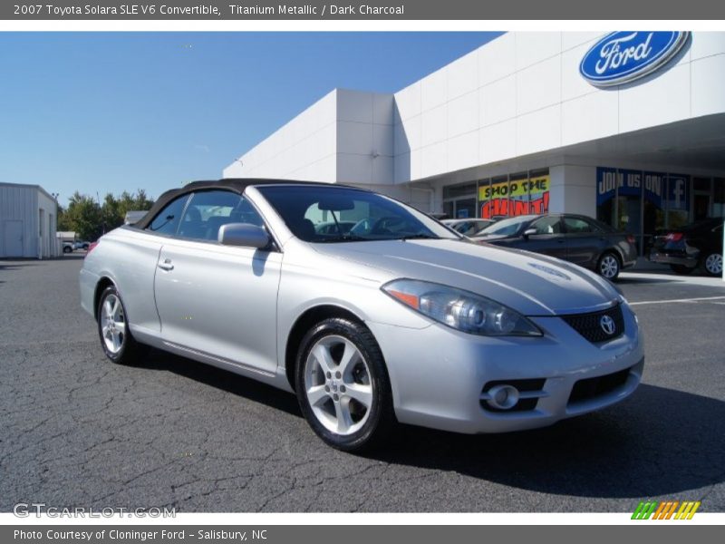 Titanium Metallic / Dark Charcoal 2007 Toyota Solara SLE V6 Convertible