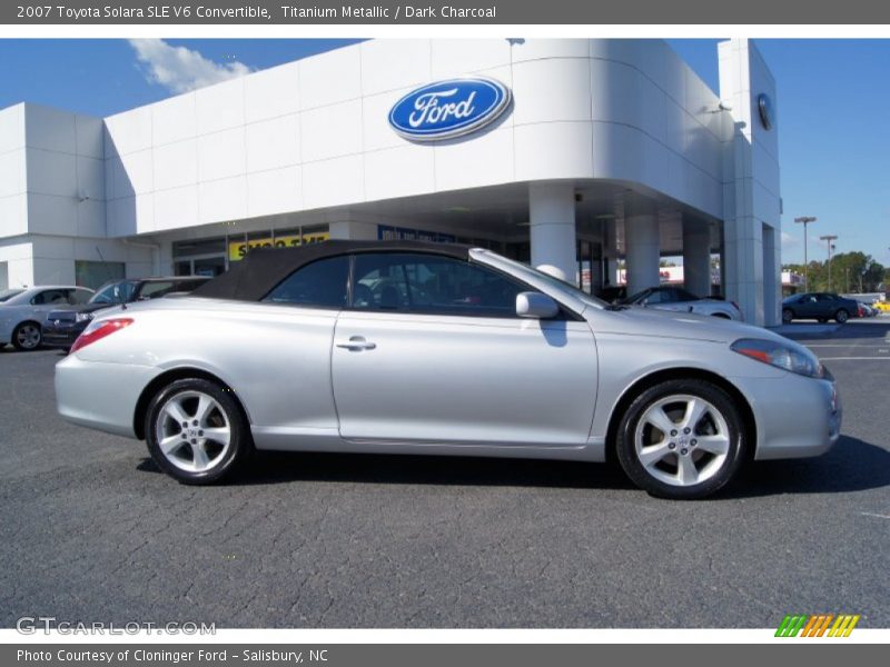 Titanium Metallic / Dark Charcoal 2007 Toyota Solara SLE V6 Convertible