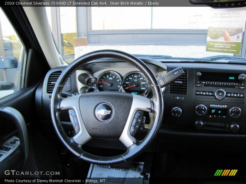 Silver Birch Metallic / Ebony 2009 Chevrolet Silverado 3500HD LT Extended Cab 4x4
