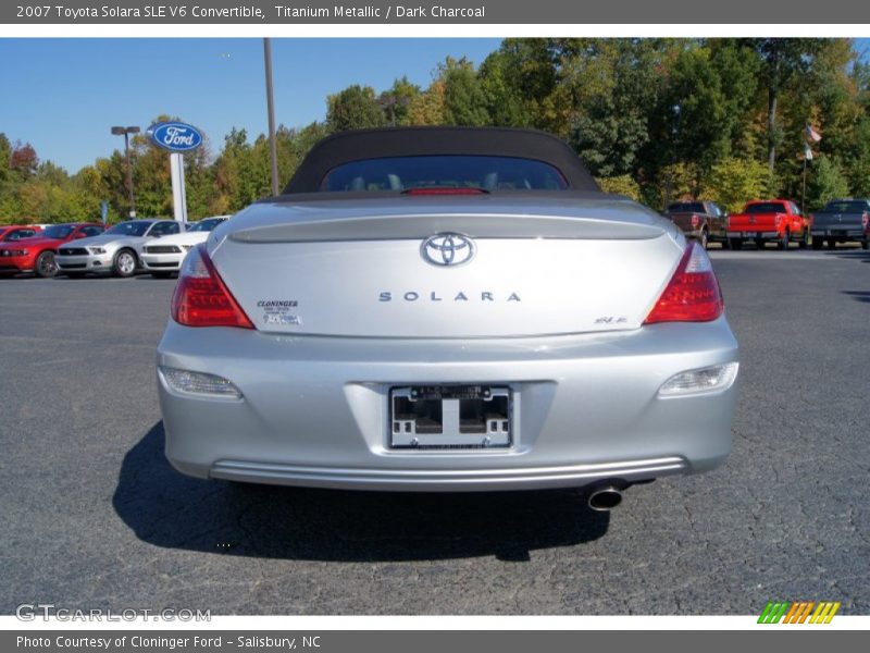 Titanium Metallic / Dark Charcoal 2007 Toyota Solara SLE V6 Convertible