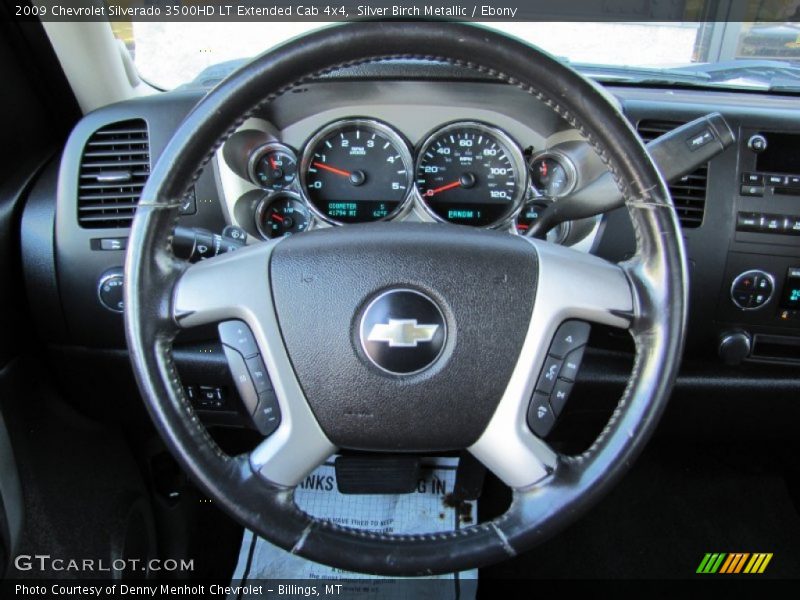 Silver Birch Metallic / Ebony 2009 Chevrolet Silverado 3500HD LT Extended Cab 4x4