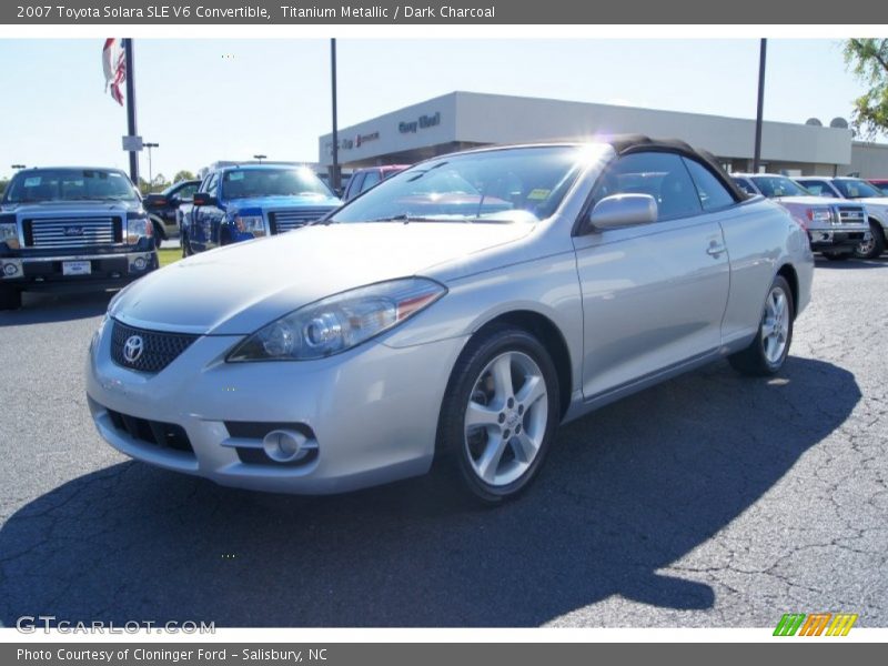 Titanium Metallic / Dark Charcoal 2007 Toyota Solara SLE V6 Convertible