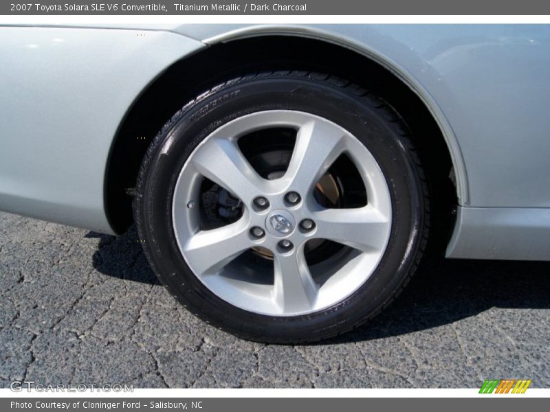 Titanium Metallic / Dark Charcoal 2007 Toyota Solara SLE V6 Convertible