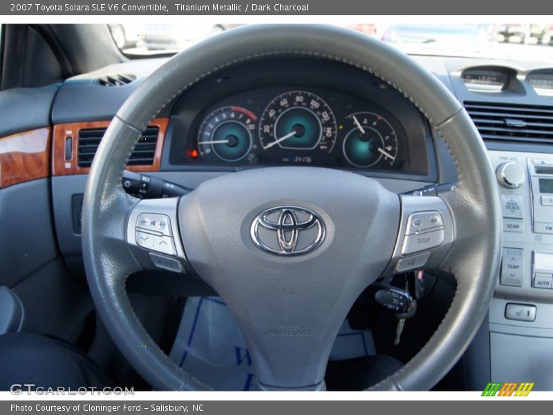 Titanium Metallic / Dark Charcoal 2007 Toyota Solara SLE V6 Convertible