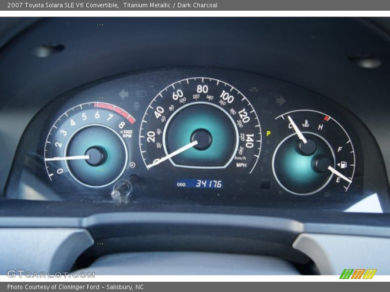Titanium Metallic / Dark Charcoal 2007 Toyota Solara SLE V6 Convertible