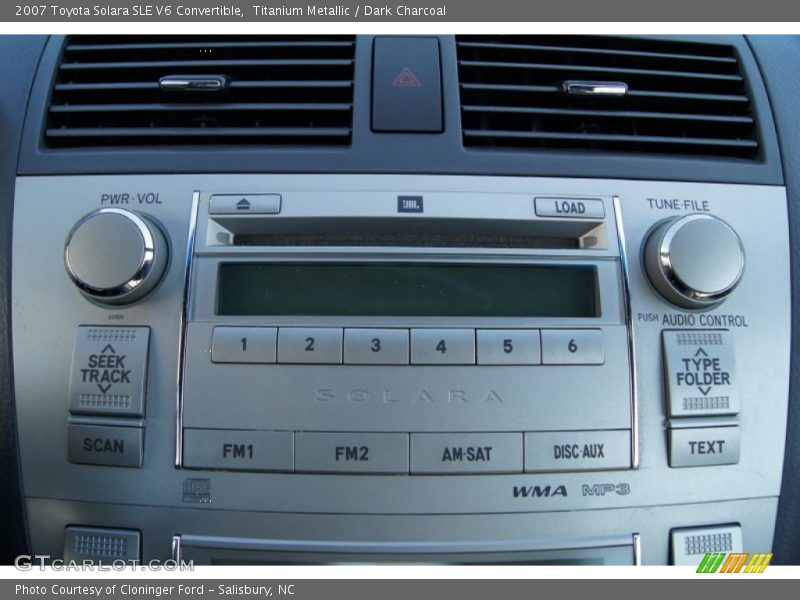 Titanium Metallic / Dark Charcoal 2007 Toyota Solara SLE V6 Convertible