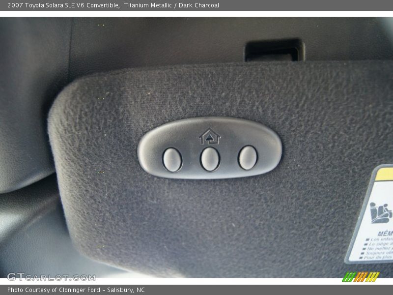 Titanium Metallic / Dark Charcoal 2007 Toyota Solara SLE V6 Convertible