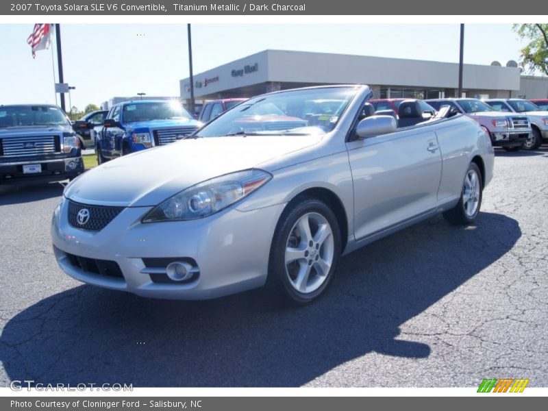 Titanium Metallic / Dark Charcoal 2007 Toyota Solara SLE V6 Convertible