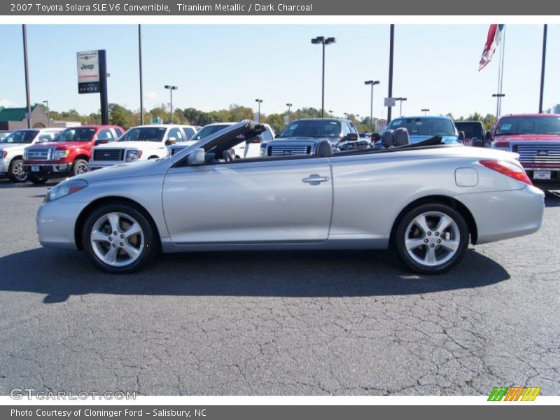 Titanium Metallic / Dark Charcoal 2007 Toyota Solara SLE V6 Convertible