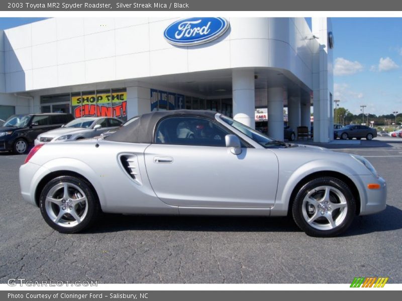 Silver Streak Mica / Black 2003 Toyota MR2 Spyder Roadster