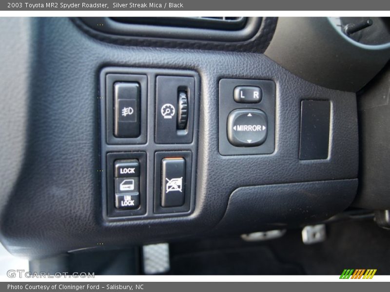 Controls of 2003 MR2 Spyder Roadster