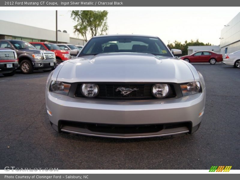 Ingot Silver Metallic / Charcoal Black 2012 Ford Mustang GT Coupe