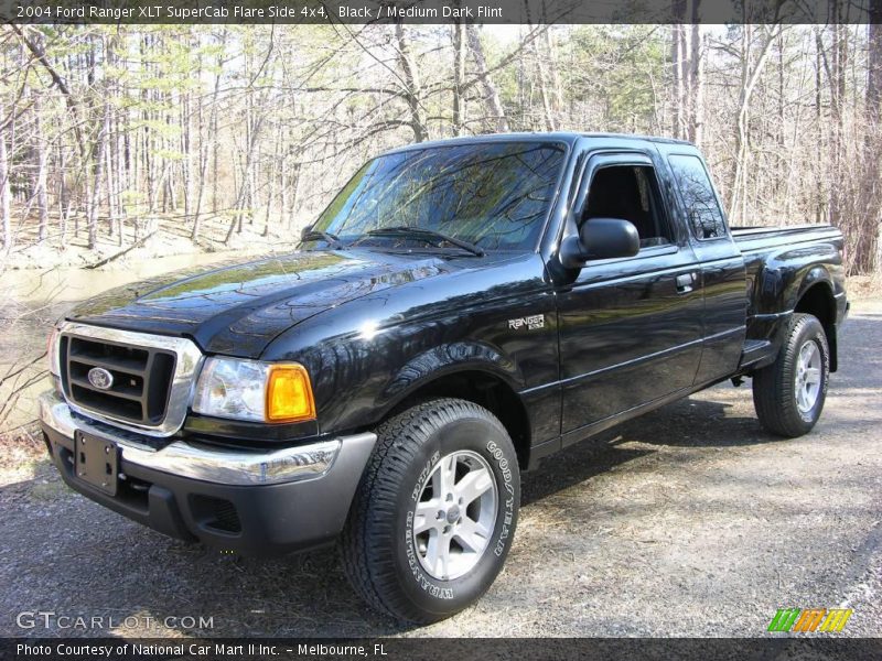 Black / Medium Dark Flint 2004 Ford Ranger XLT SuperCab Flare Side 4x4
