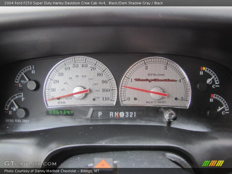  2004 F250 Super Duty Harley Davidson Crew Cab 4x4 Harley Davidson Crew Cab 4x4 Gauges