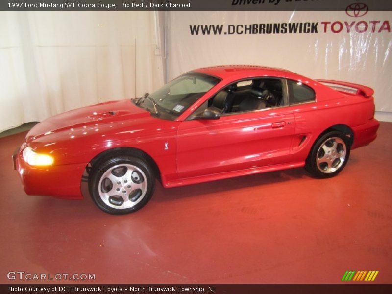 Rio Red / Dark Charcoal 1997 Ford Mustang SVT Cobra Coupe