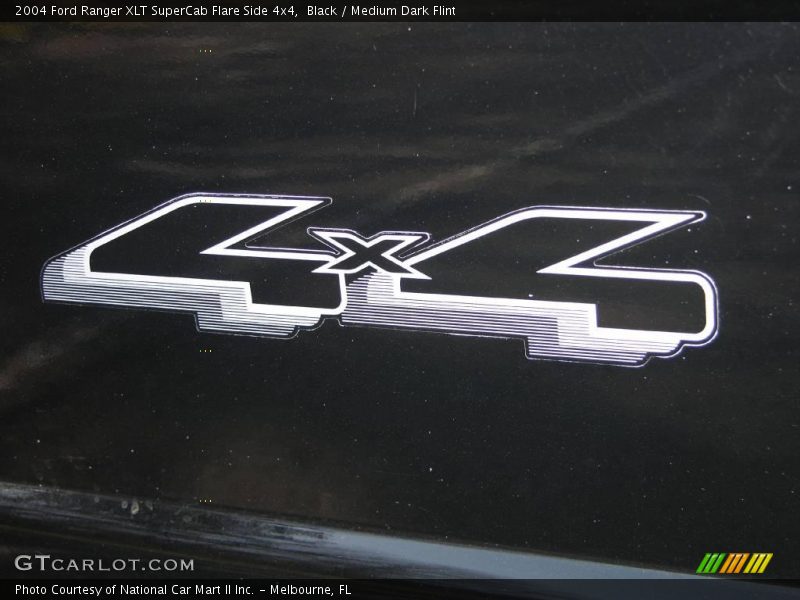 Black / Medium Dark Flint 2004 Ford Ranger XLT SuperCab Flare Side 4x4