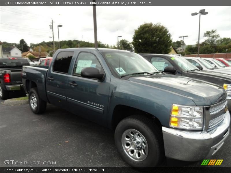 Blue Granite Metallic / Dark Titanium 2012 Chevrolet Silverado 1500 LS Crew Cab 4x4