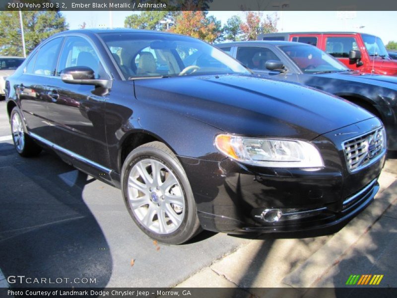 Ember Black Metallic / Anthracite 2010 Volvo S80 3.2