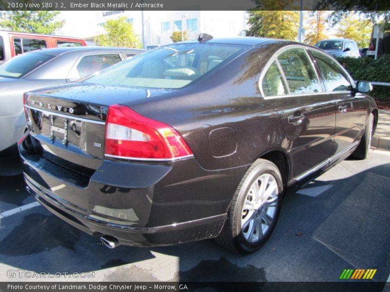 Ember Black Metallic / Anthracite 2010 Volvo S80 3.2