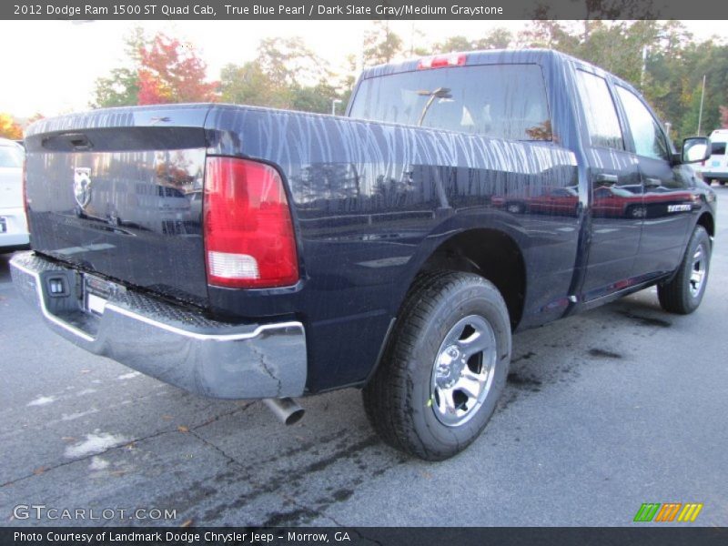 True Blue Pearl / Dark Slate Gray/Medium Graystone 2012 Dodge Ram 1500 ST Quad Cab