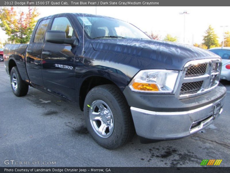 True Blue Pearl / Dark Slate Gray/Medium Graystone 2012 Dodge Ram 1500 ST Quad Cab