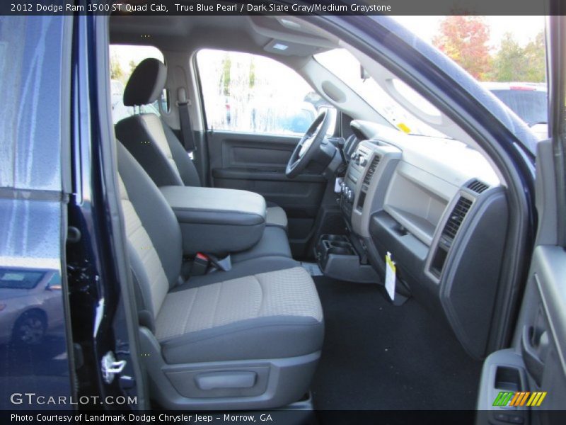True Blue Pearl / Dark Slate Gray/Medium Graystone 2012 Dodge Ram 1500 ST Quad Cab