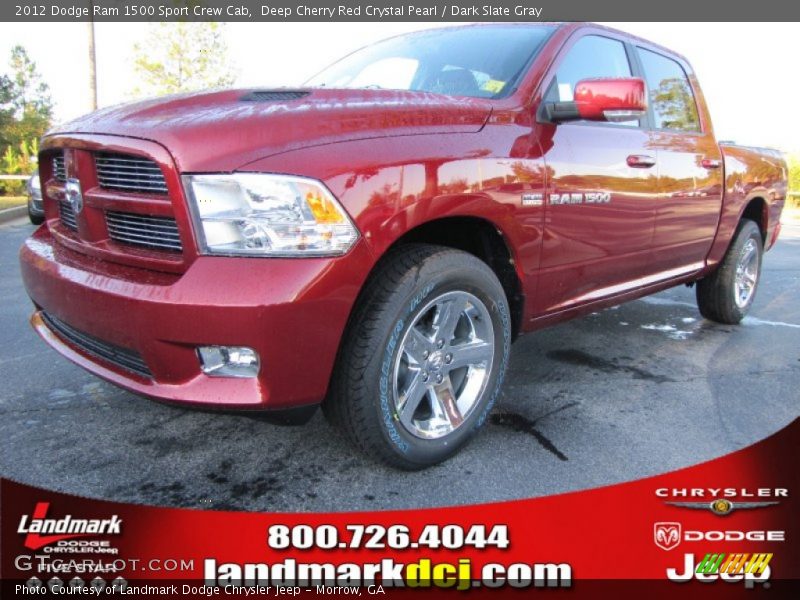 Deep Cherry Red Crystal Pearl / Dark Slate Gray 2012 Dodge Ram 1500 Sport Crew Cab