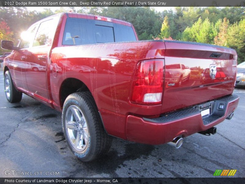 Deep Cherry Red Crystal Pearl / Dark Slate Gray 2012 Dodge Ram 1500 Sport Crew Cab