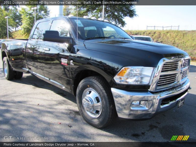 Black / Dark Slate/Medium Graystone 2012 Dodge Ram 3500 HD Big Horn Crew Cab Dually