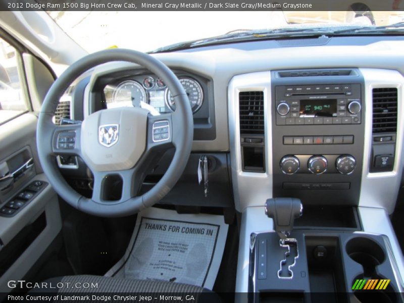 Dashboard of 2012 Ram 1500 Big Horn Crew Cab