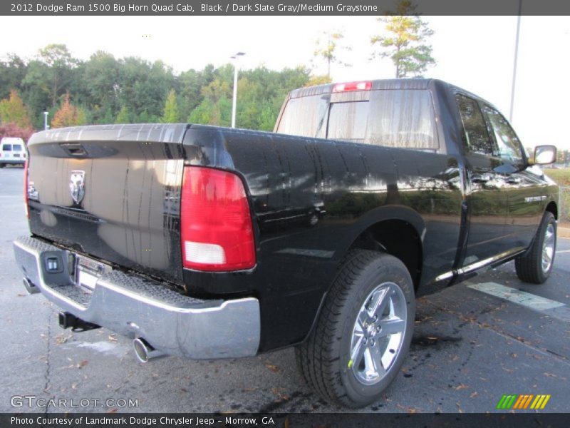 Black / Dark Slate Gray/Medium Graystone 2012 Dodge Ram 1500 Big Horn Quad Cab