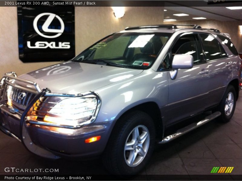 Sunset Mist Pearl / Black 2001 Lexus RX 300 AWD