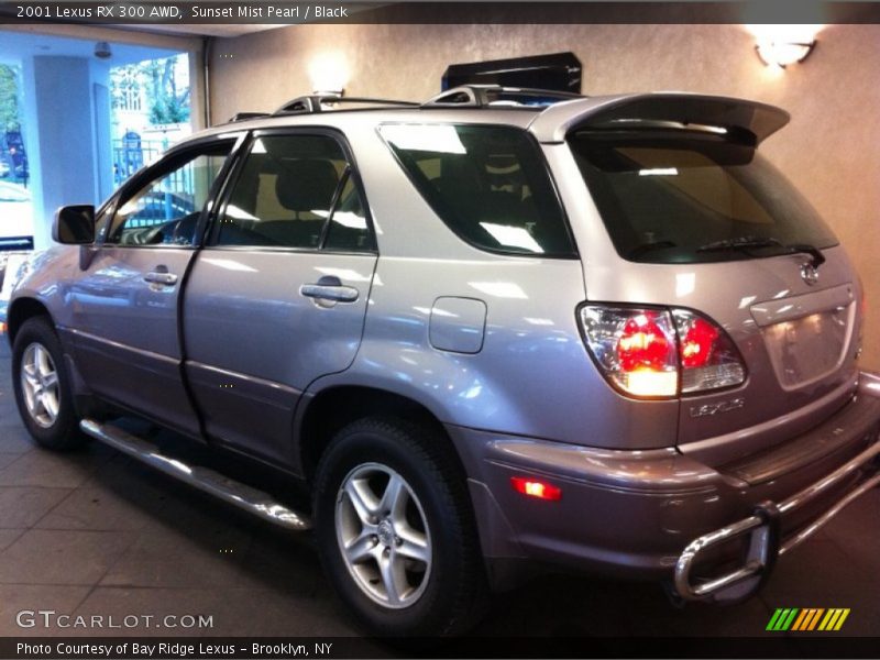 Sunset Mist Pearl / Black 2001 Lexus RX 300 AWD
