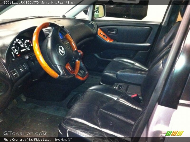 Sunset Mist Pearl / Black 2001 Lexus RX 300 AWD