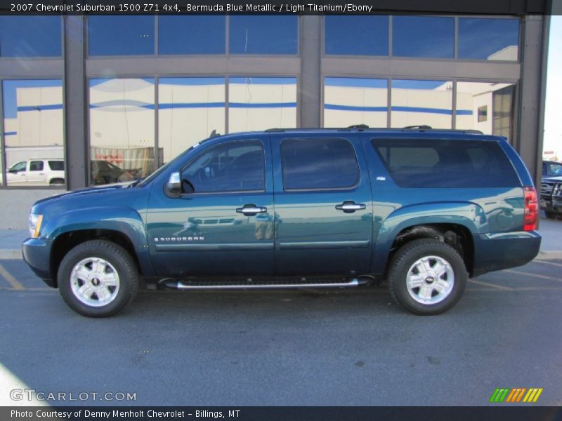 Bermuda Blue Metallic / Light Titanium/Ebony 2007 Chevrolet Suburban 1500 Z71 4x4