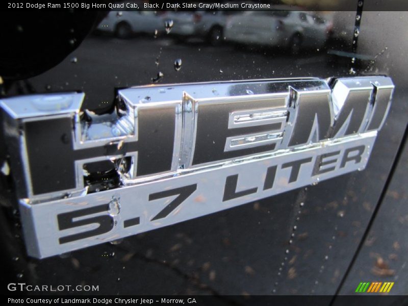 Black / Dark Slate Gray/Medium Graystone 2012 Dodge Ram 1500 Big Horn Quad Cab
