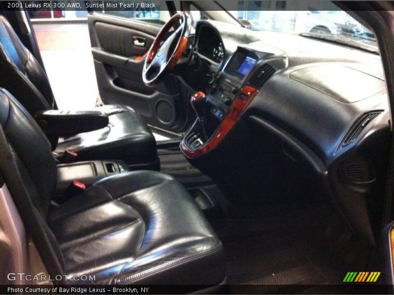 Sunset Mist Pearl / Black 2001 Lexus RX 300 AWD