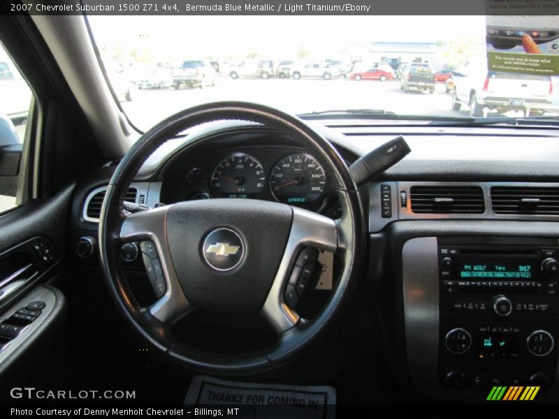 Bermuda Blue Metallic / Light Titanium/Ebony 2007 Chevrolet Suburban 1500 Z71 4x4