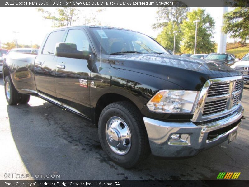 Black / Dark Slate/Medium Graystone 2012 Dodge Ram 3500 HD Big Horn Crew Cab Dually