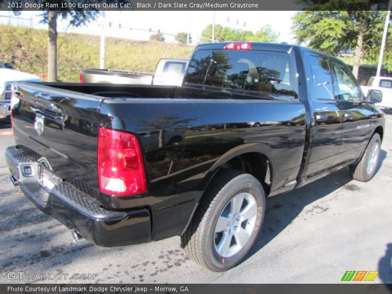 Black / Dark Slate Gray/Medium Graystone 2012 Dodge Ram 1500 Express Quad Cab