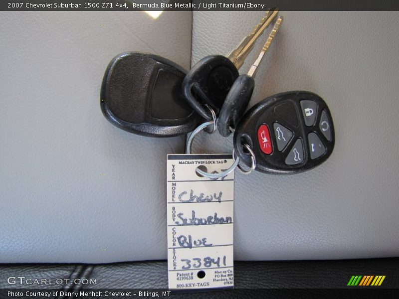 Keys of 2007 Suburban 1500 Z71 4x4