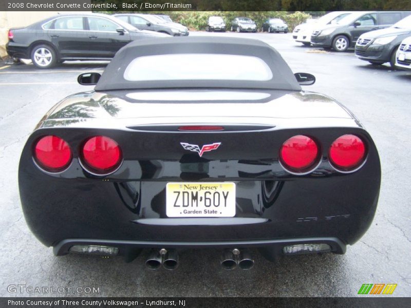 Black / Ebony/Titanium 2008 Chevrolet Corvette Convertible