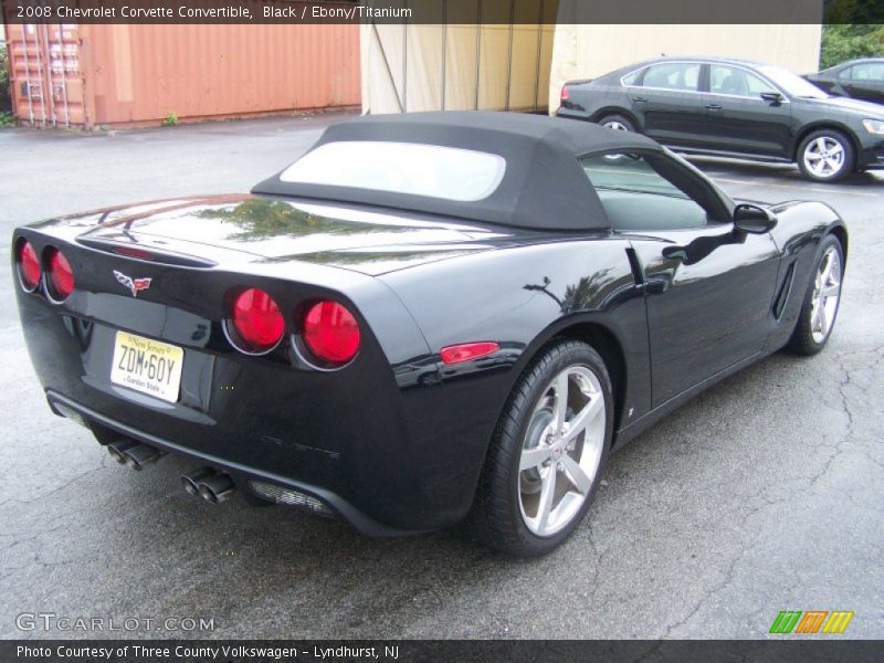 Black / Ebony/Titanium 2008 Chevrolet Corvette Convertible