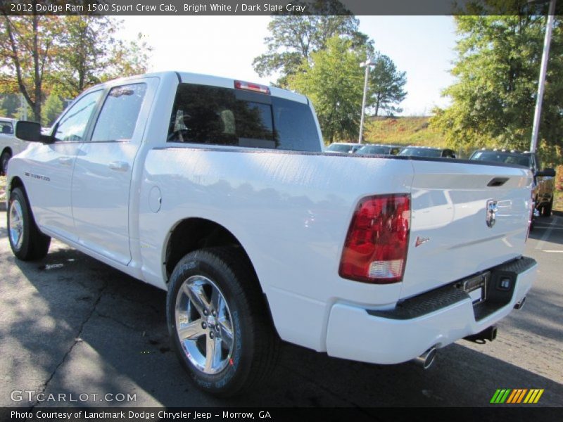 Bright White / Dark Slate Gray 2012 Dodge Ram 1500 Sport Crew Cab