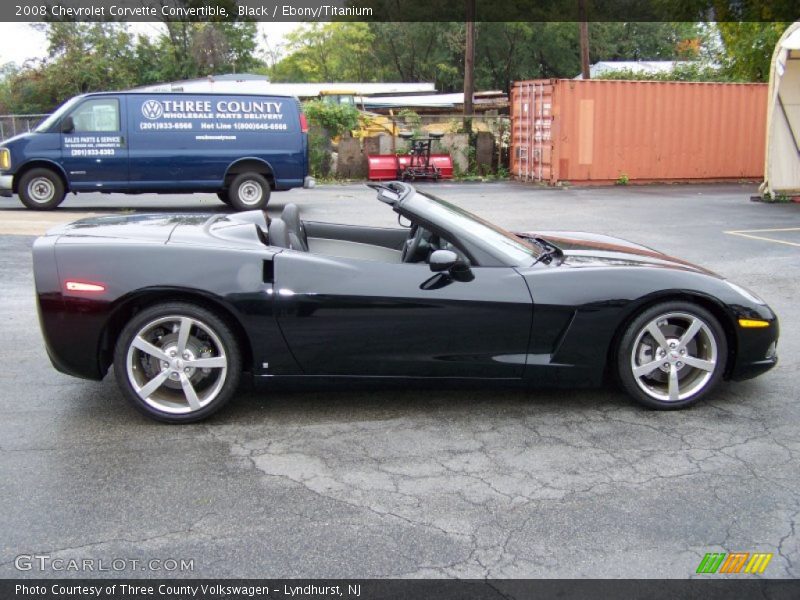 Black / Ebony/Titanium 2008 Chevrolet Corvette Convertible
