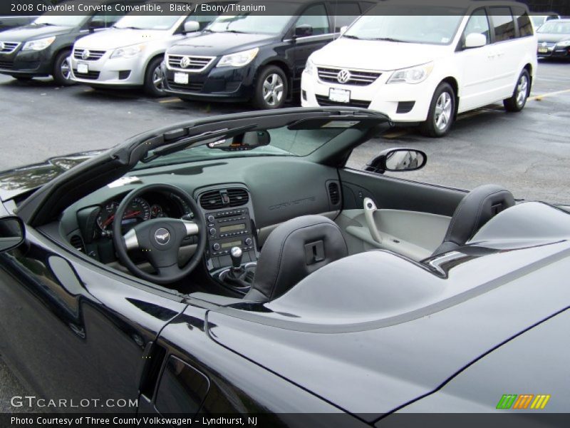 Black / Ebony/Titanium 2008 Chevrolet Corvette Convertible