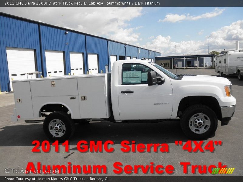Summit White / Dark Titanium 2011 GMC Sierra 2500HD Work Truck Regular Cab 4x4